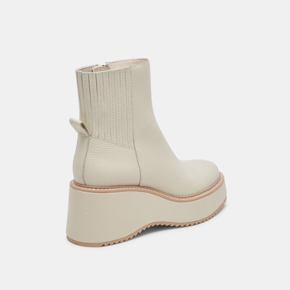 Dolce Vita Hilde Boots Ivory Leather