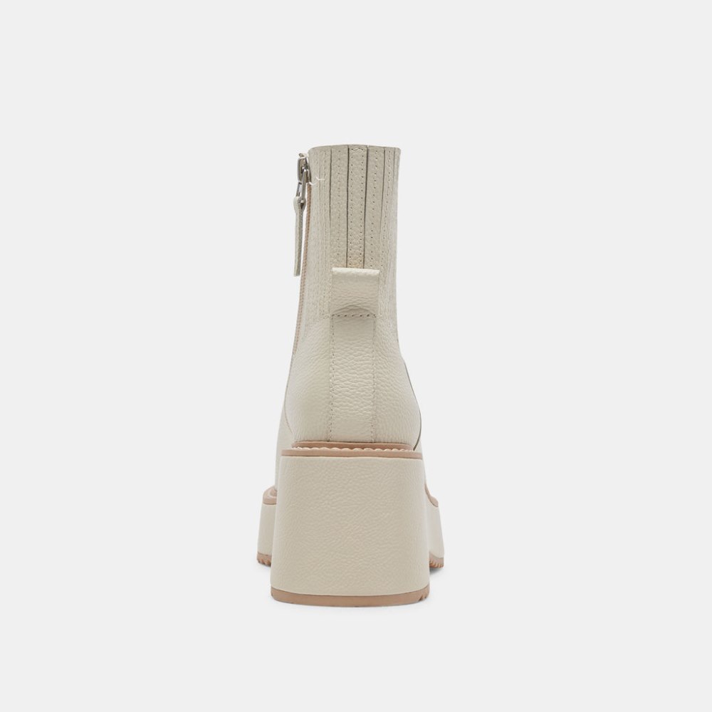 Dolce Vita Hilde Boots Ivory Leather
