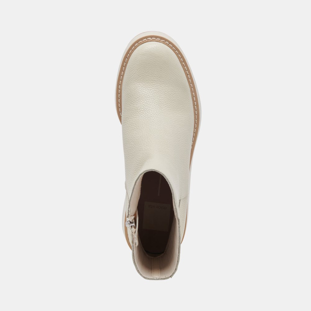 Dolce Vita Hilde Boots Ivory Leather