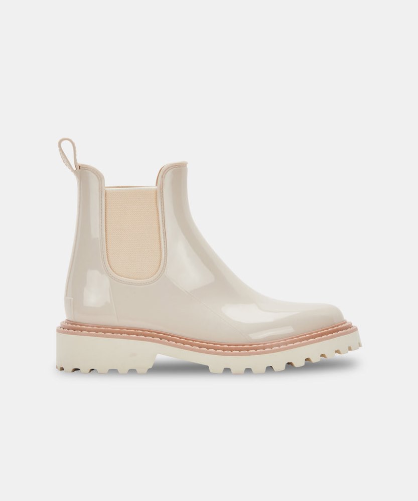 Dolce Vita Stormy Rainboots Ivory Patent Stella