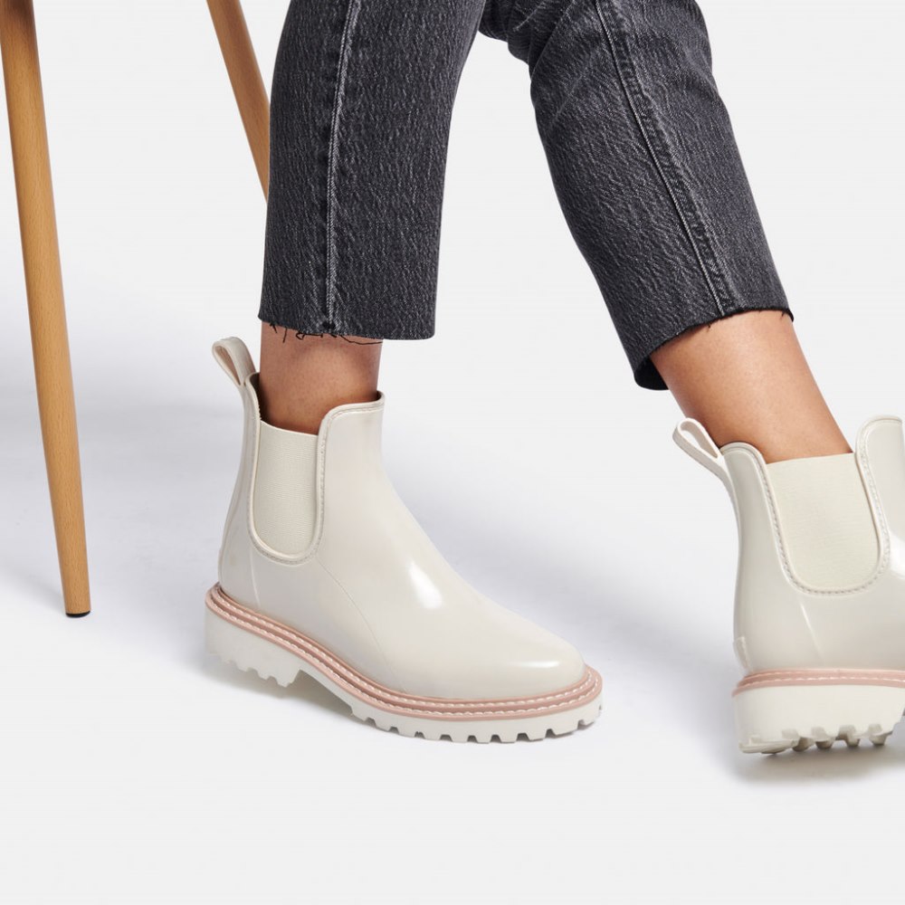 Dolce Vita Stormy Rainboots Ivory Patent Stella