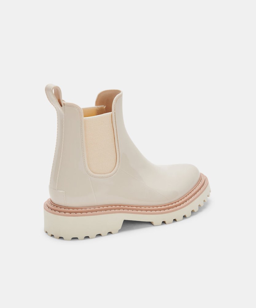 Dolce Vita Stormy Rainboots Ivory Patent Stella