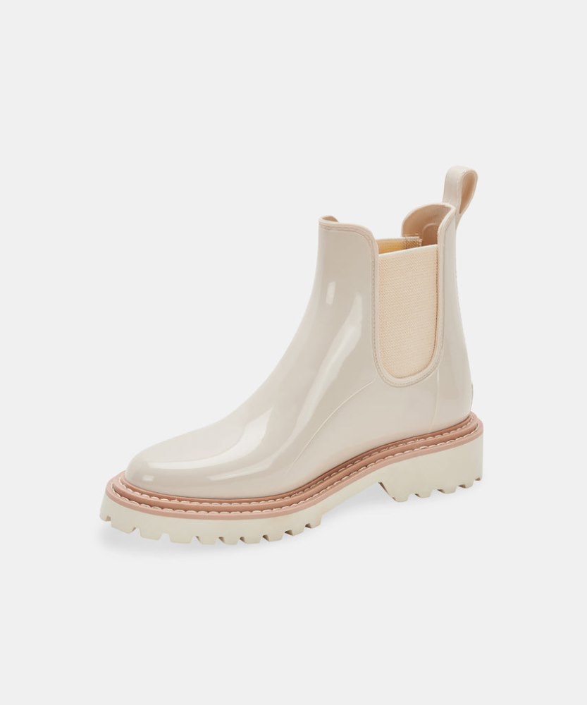 Dolce Vita Stormy Rainboots Ivory Patent Stella