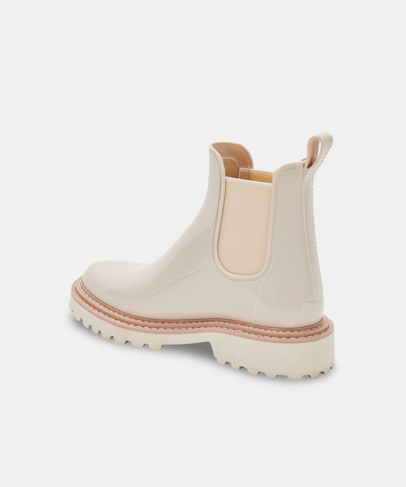 Dolce Vita Stormy Rainboots Ivory Patent Stella