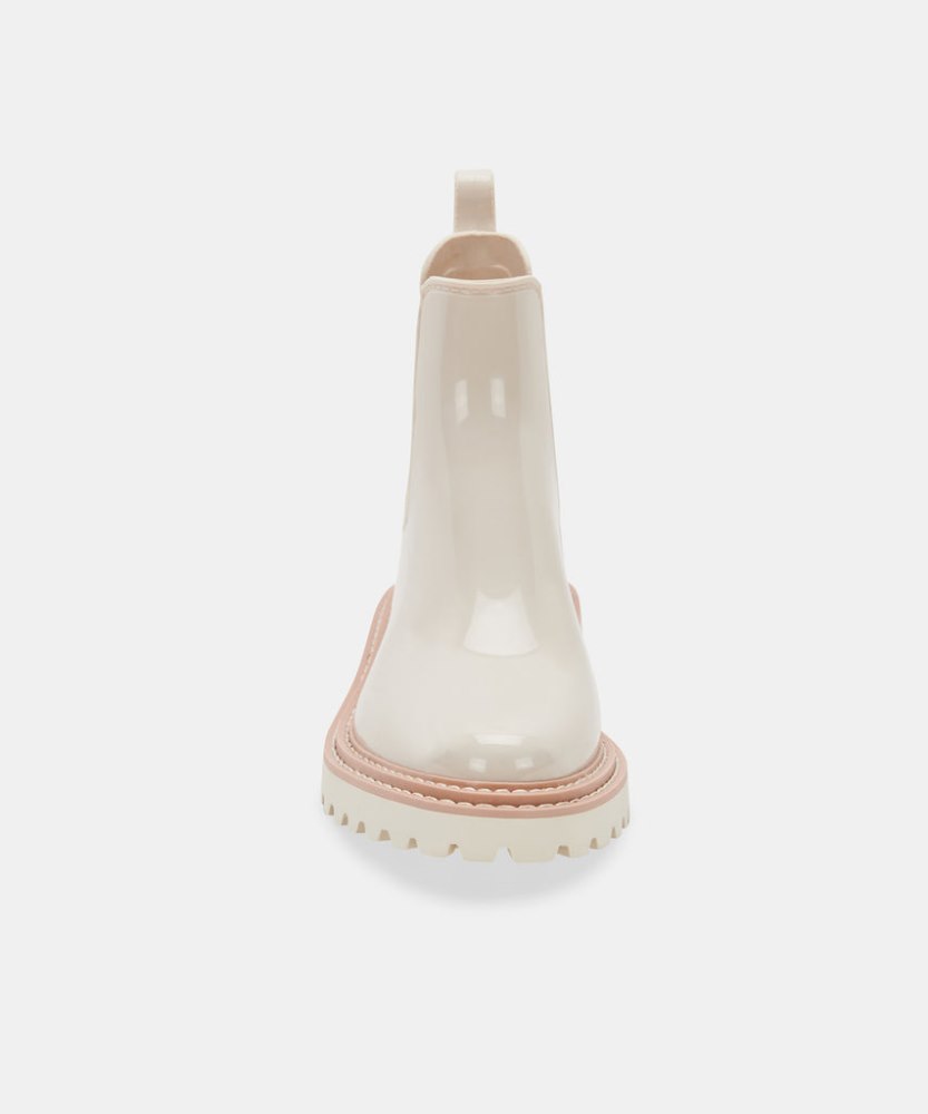 Dolce Vita Stormy Rainboots Ivory Patent Stella