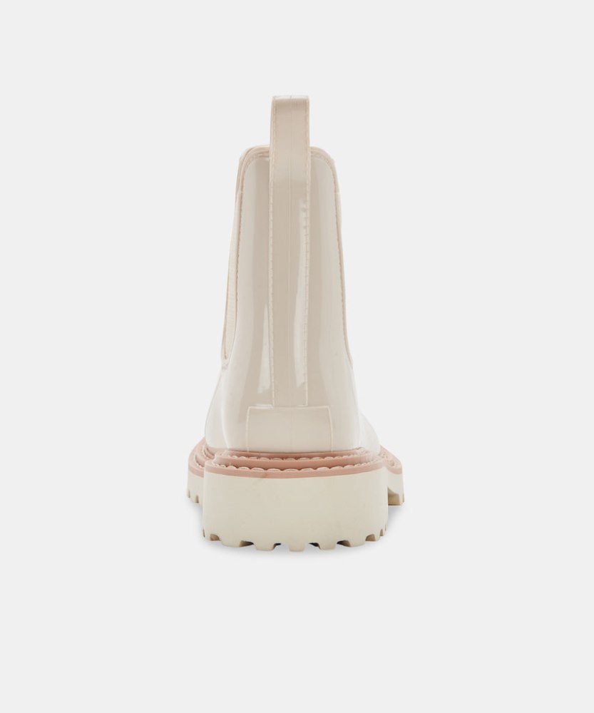 Dolce Vita Stormy Rainboots Ivory Patent Stella