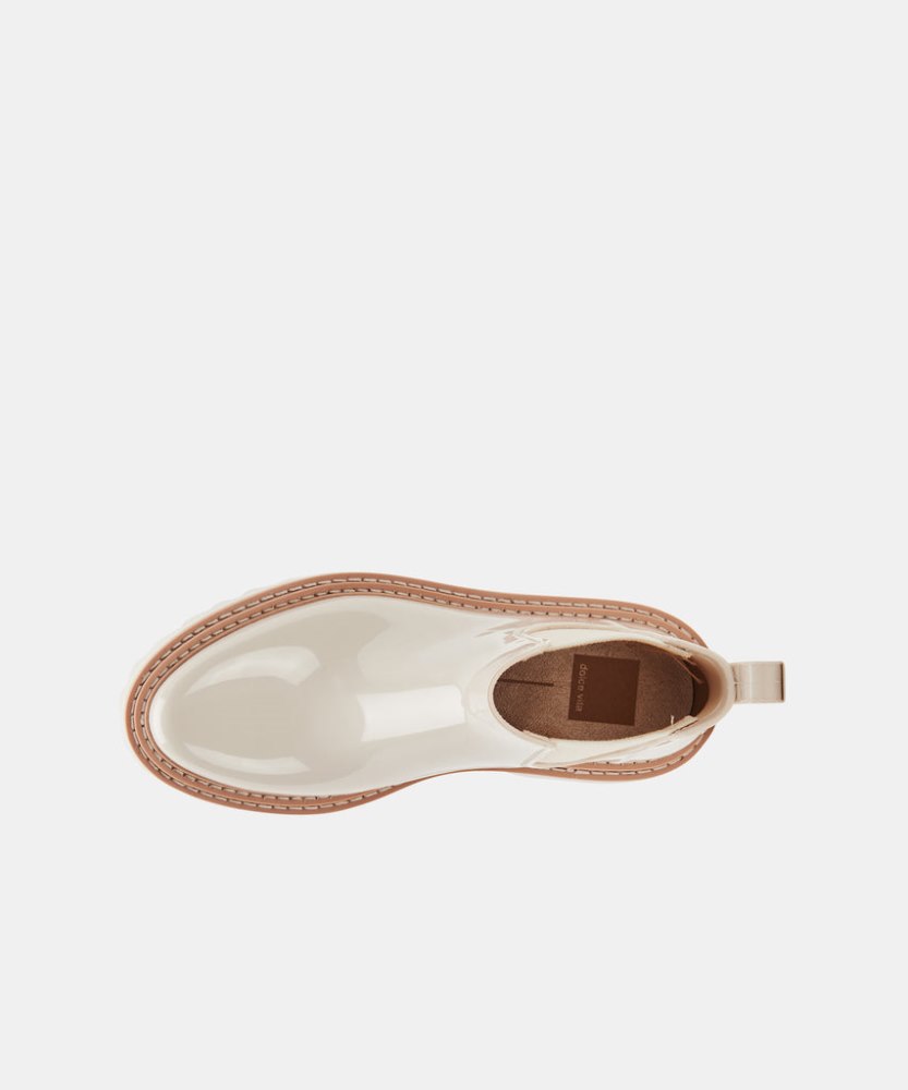 Dolce Vita Stormy Rainboots Ivory Patent Stella