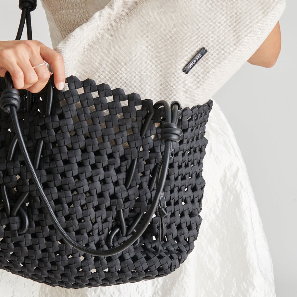 Dolce Vita Logan Tote Black Woven