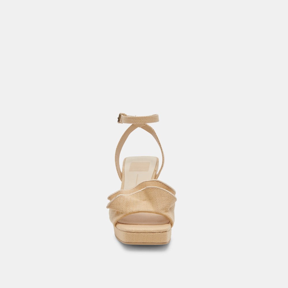 Dolce Vita Cheer Heels Lt Natural Raffia