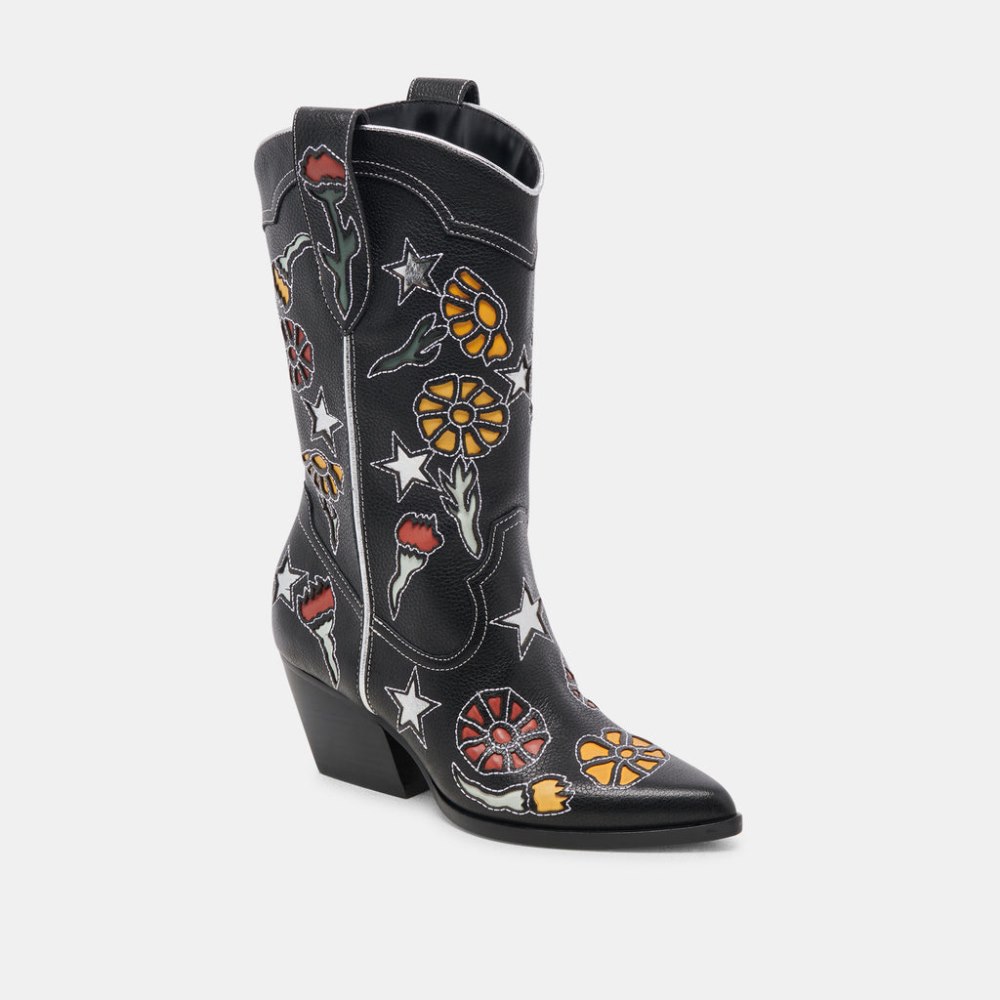 Dolce Vita Lassie Boots Black Multi Leather