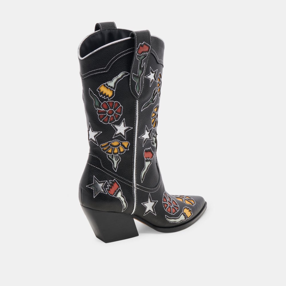 Dolce Vita Lassie Boots Black Multi Leather