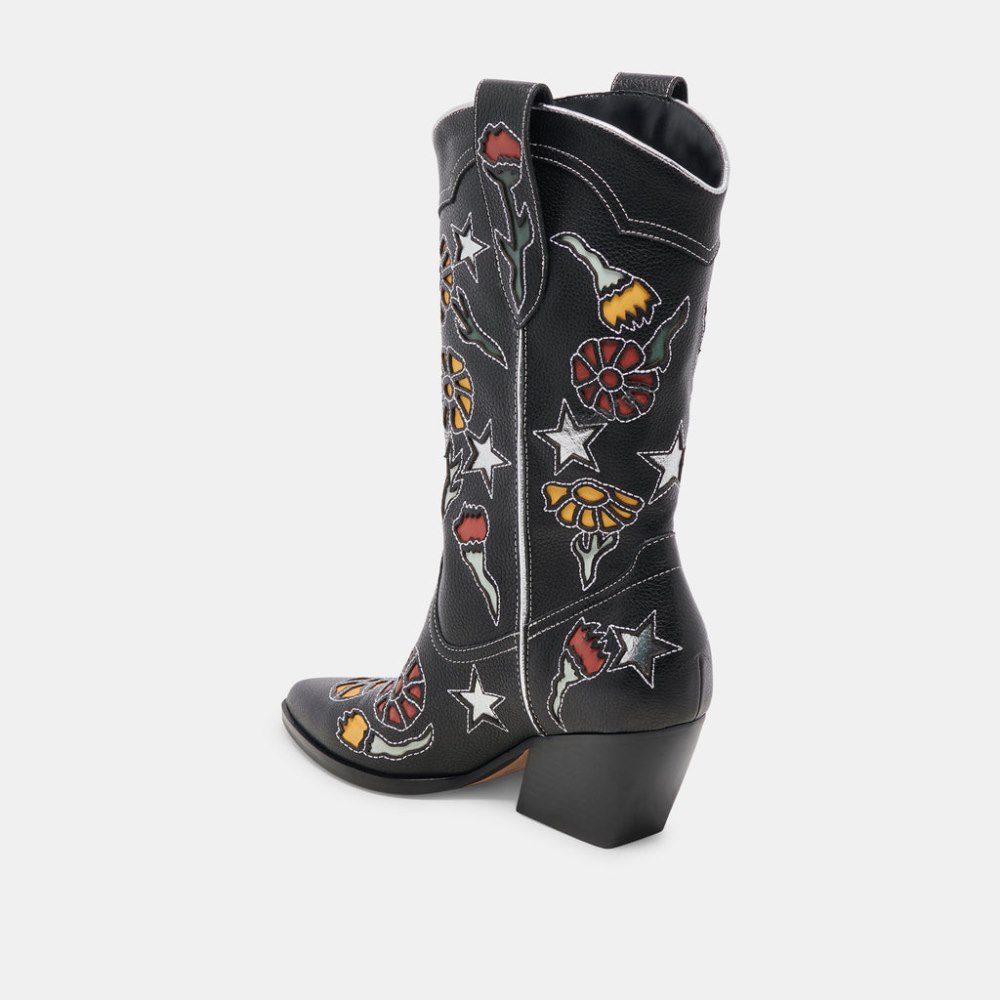 Dolce Vita Lassie Boots Black Multi Leather