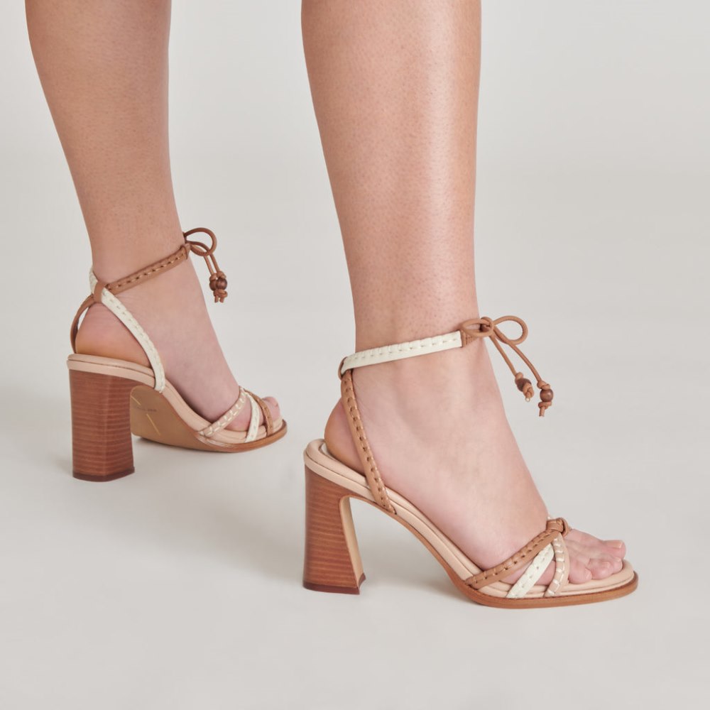 Dolce Vita Gazele Heels Tan Multi Leather
