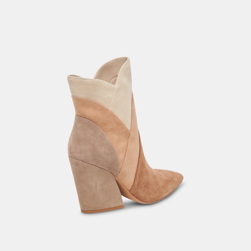 Dolce Vita Neena Booties Brown Multi Suede