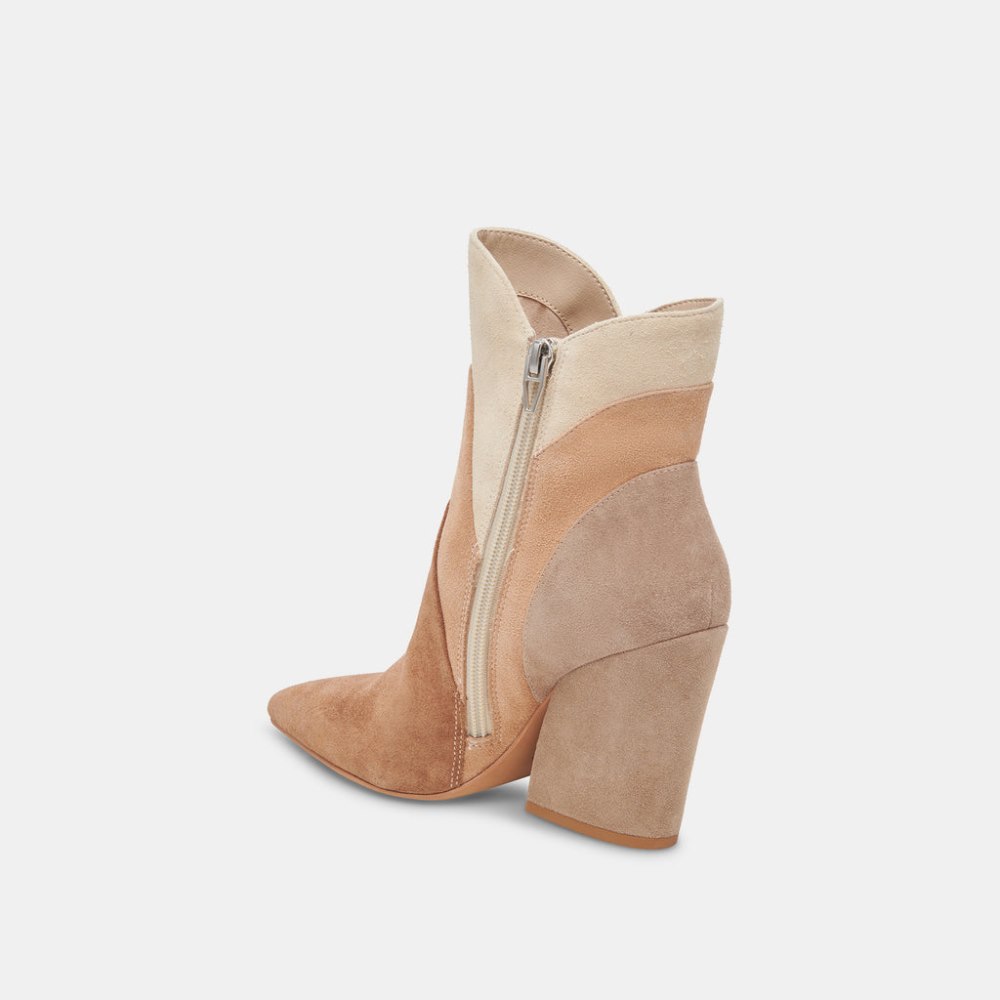 Dolce Vita Neena Booties Brown Multi Suede