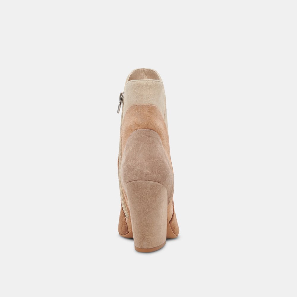 Dolce Vita Neena Booties Brown Multi Suede