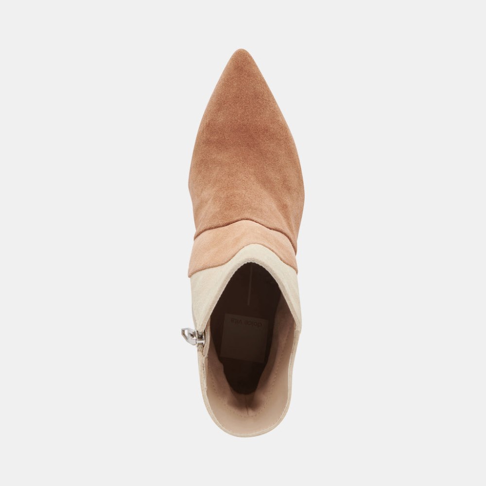 Dolce Vita Neena Booties Brown Multi Suede