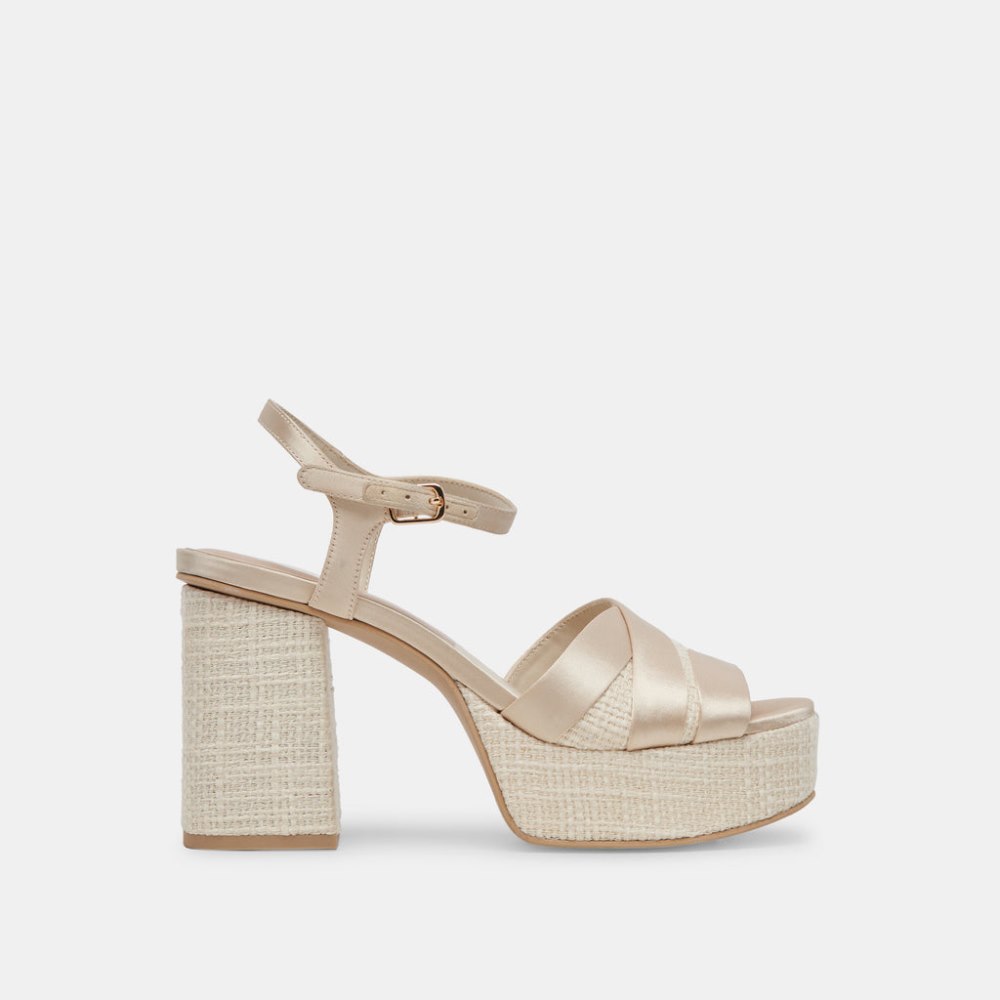 Dolce Vita Baily Heels Cream Satin