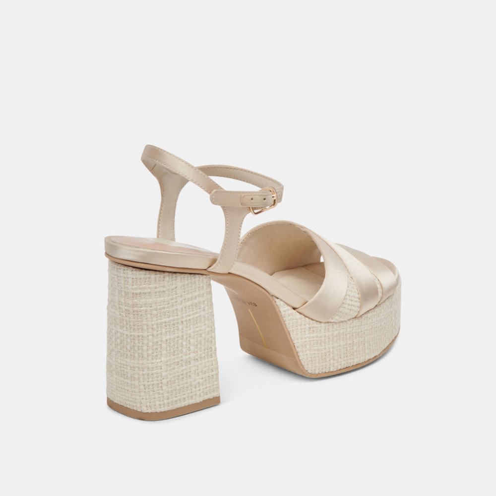 Dolce Vita Baily Heels Cream Satin