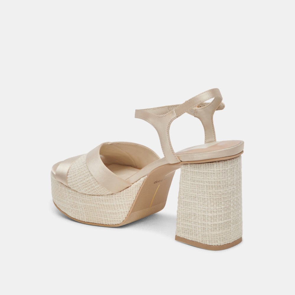 Dolce Vita Baily Heels Cream Satin