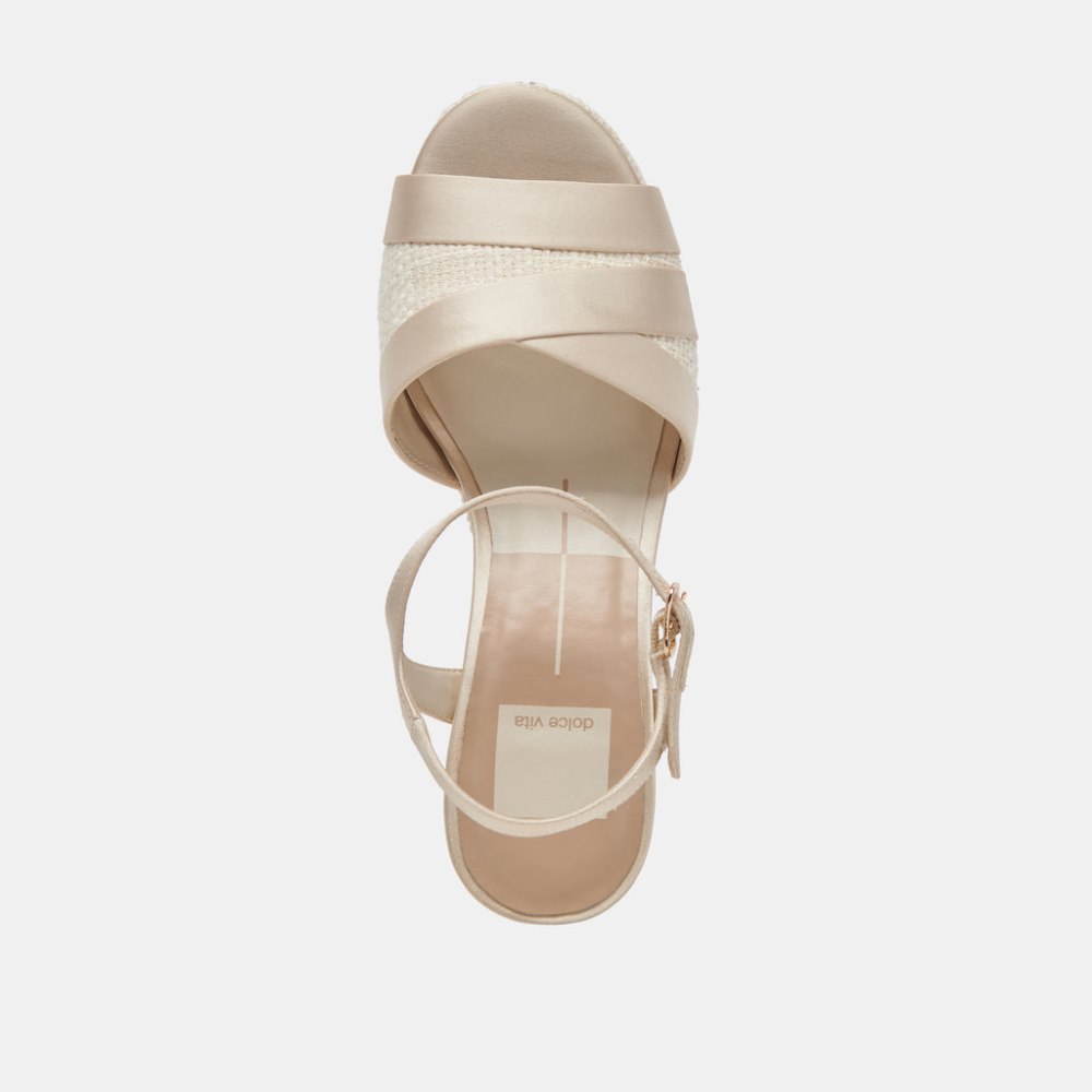 Dolce Vita Baily Heels Cream Satin