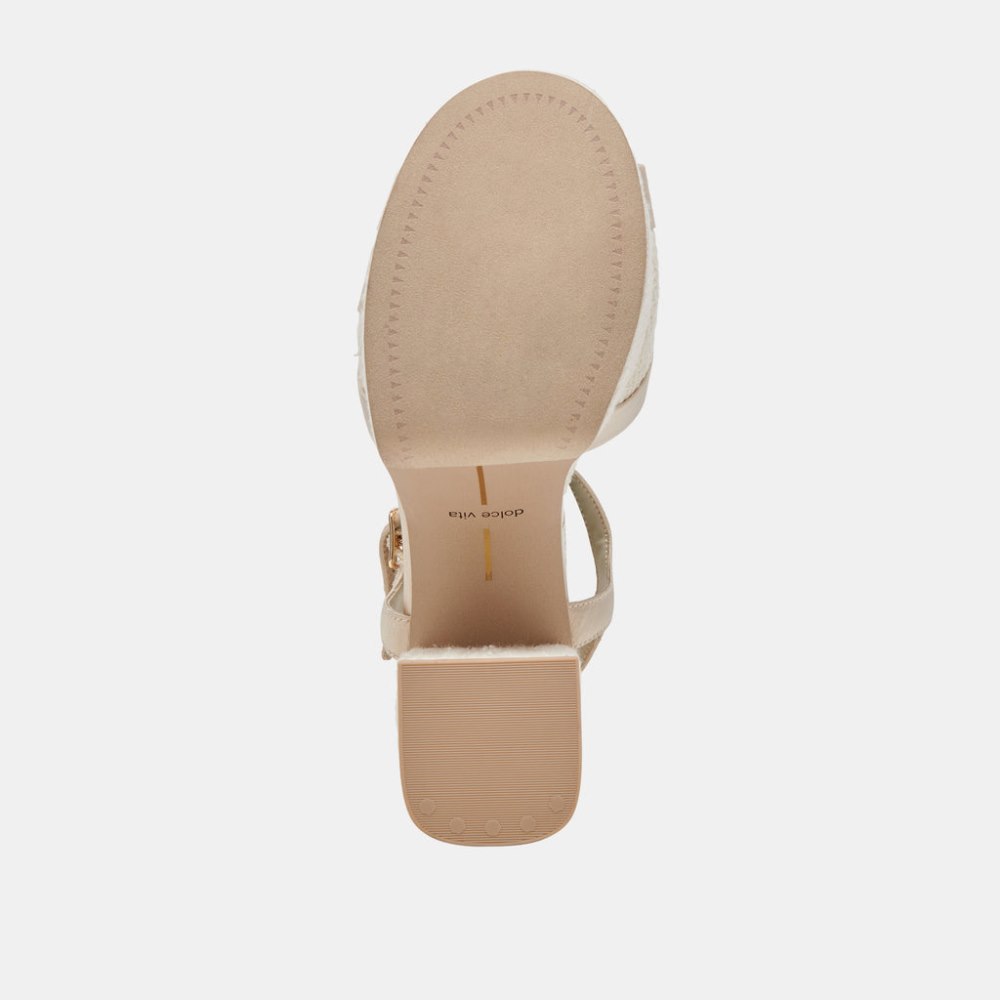 Dolce Vita Baily Heels Cream Satin