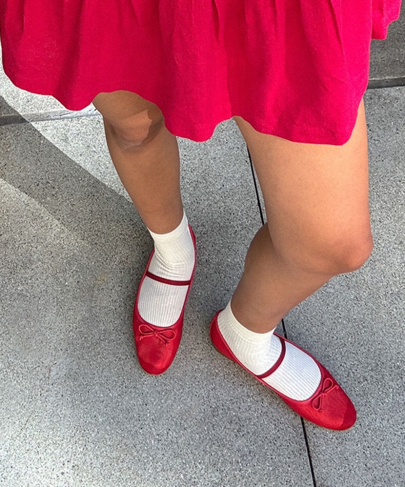 Dolce Vita Cadel Ballet Flats Red Mesh
