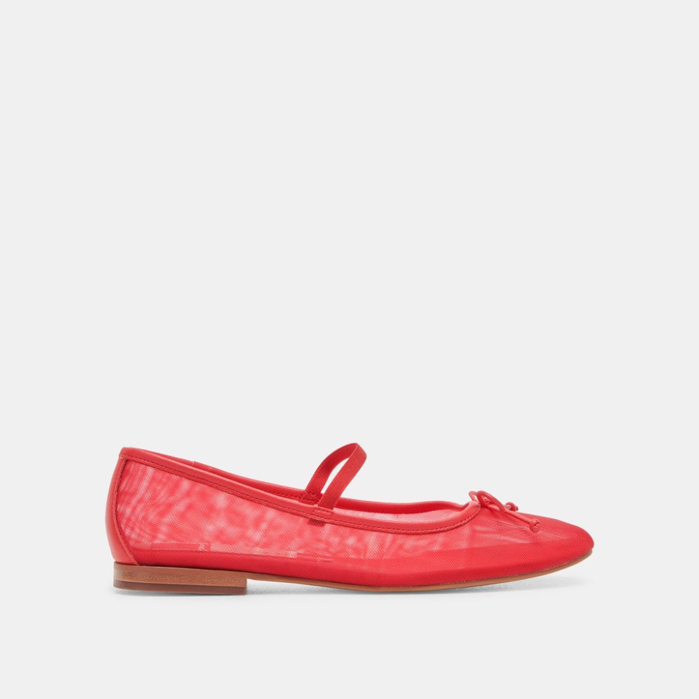 Dolce Vita Cadel Ballet Flats Red Mesh