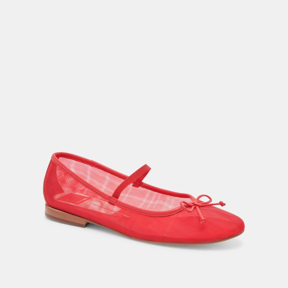 Dolce Vita Cadel Ballet Flats Red Mesh