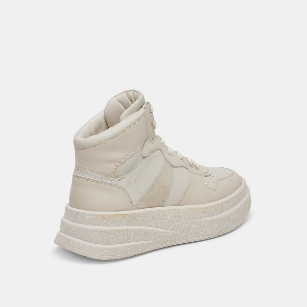 Dolce Vita Brax Sneaker Ivory Leather