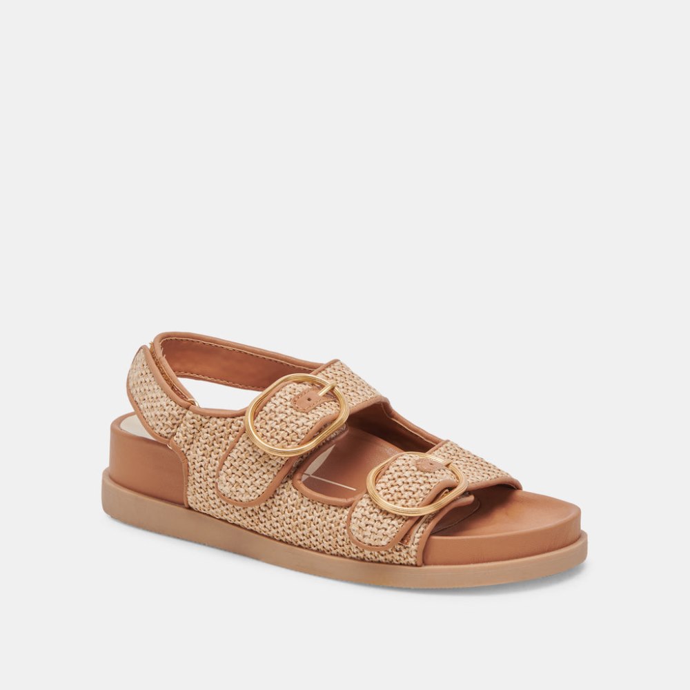 Dolce Vita Starla Sandals Tan Multi Woven