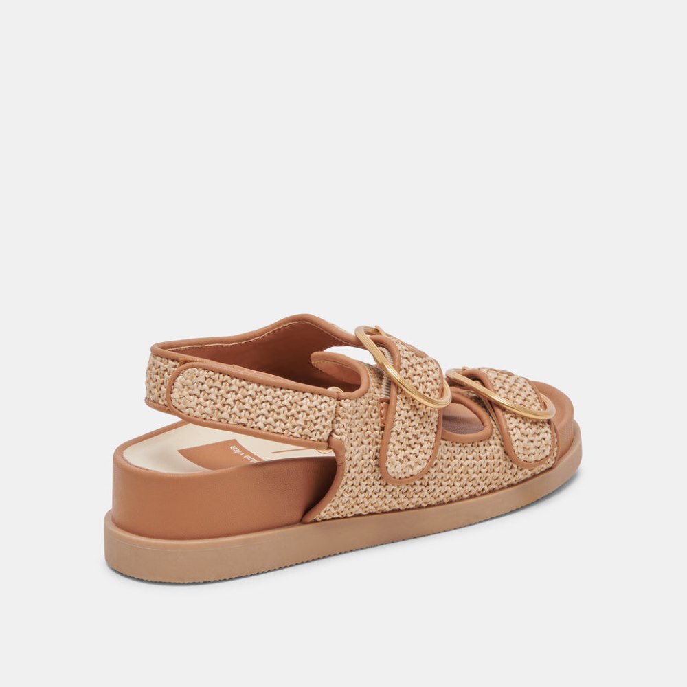 Dolce Vita Starla Sandals Tan Multi Woven