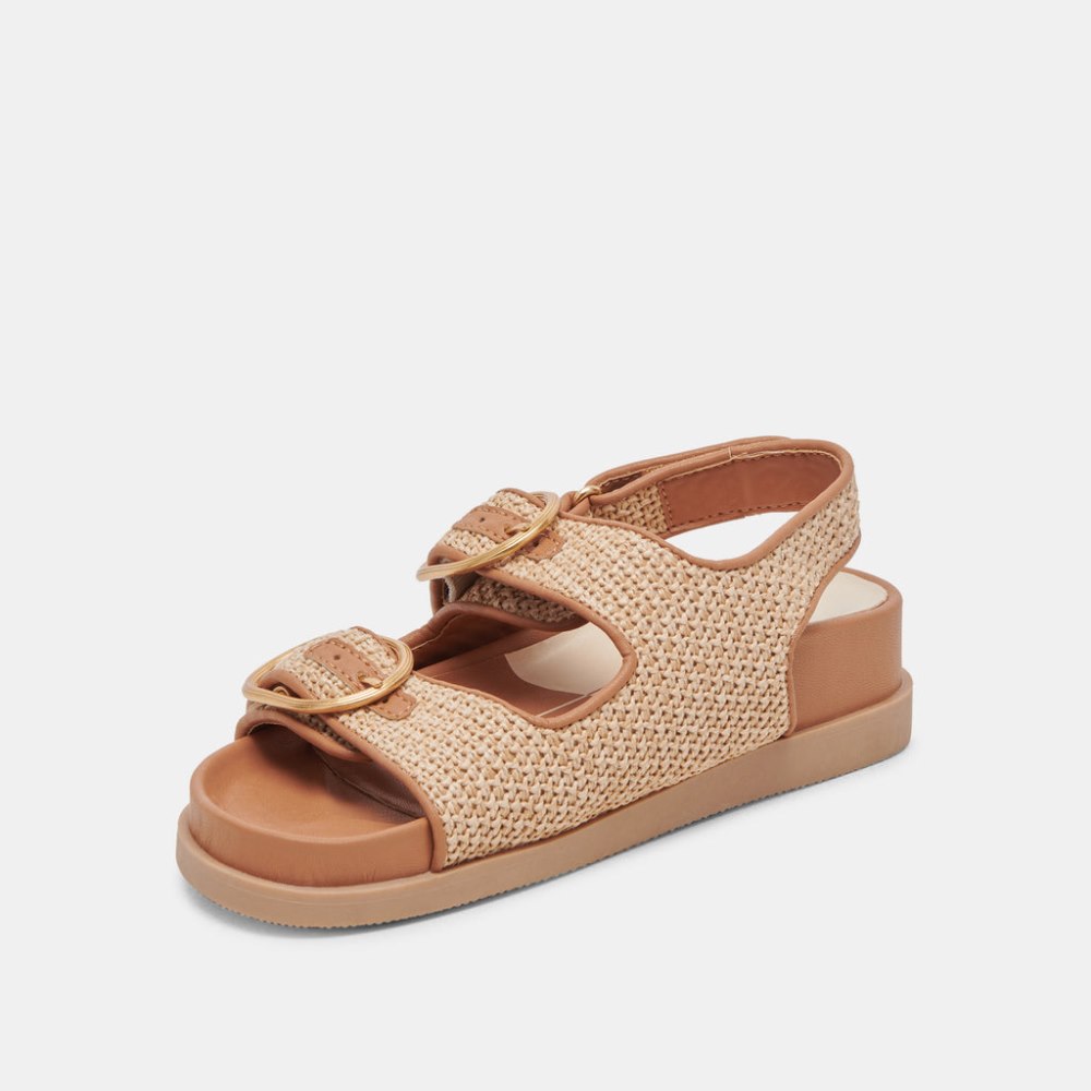 Dolce Vita Starla Sandals Tan Multi Woven
