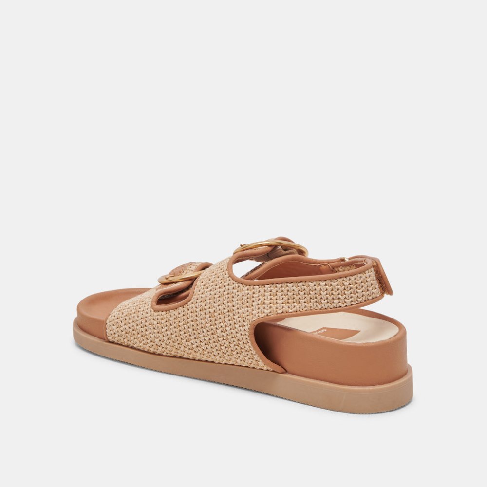 Dolce Vita Starla Sandals Tan Multi Woven