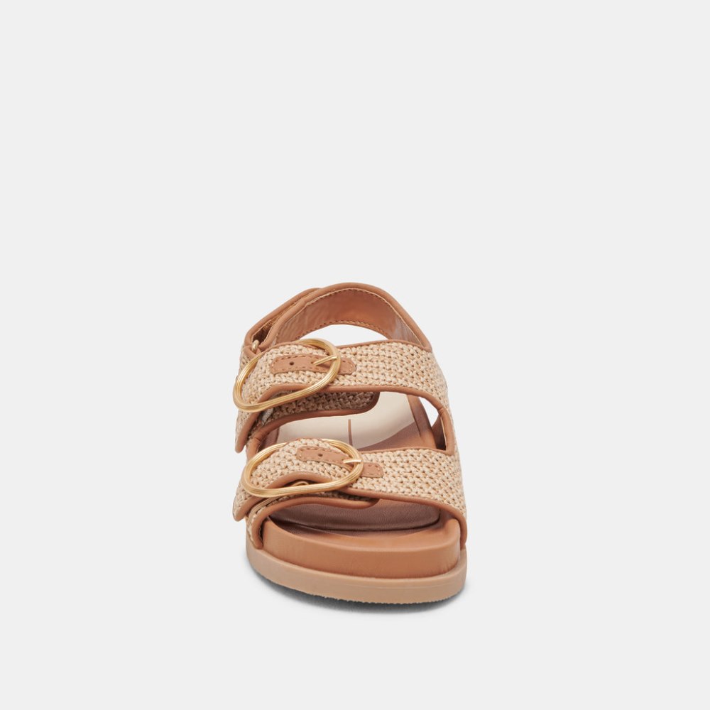 Dolce Vita Starla Sandals Tan Multi Woven