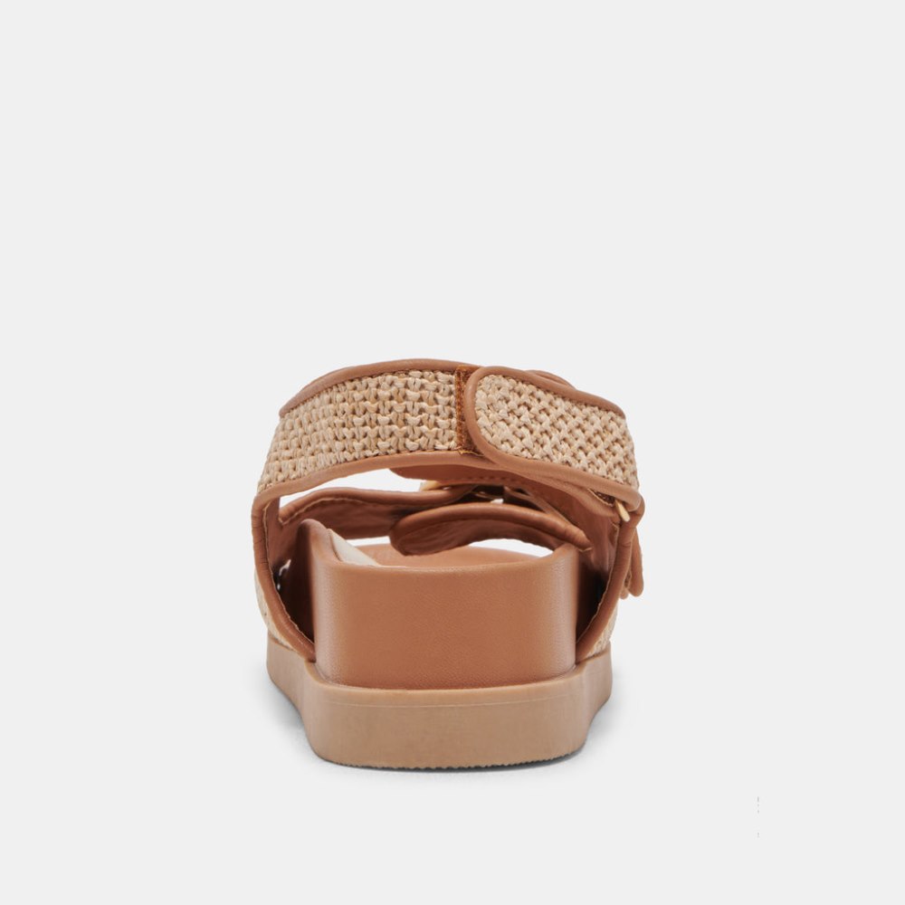 Dolce Vita Starla Sandals Tan Multi Woven