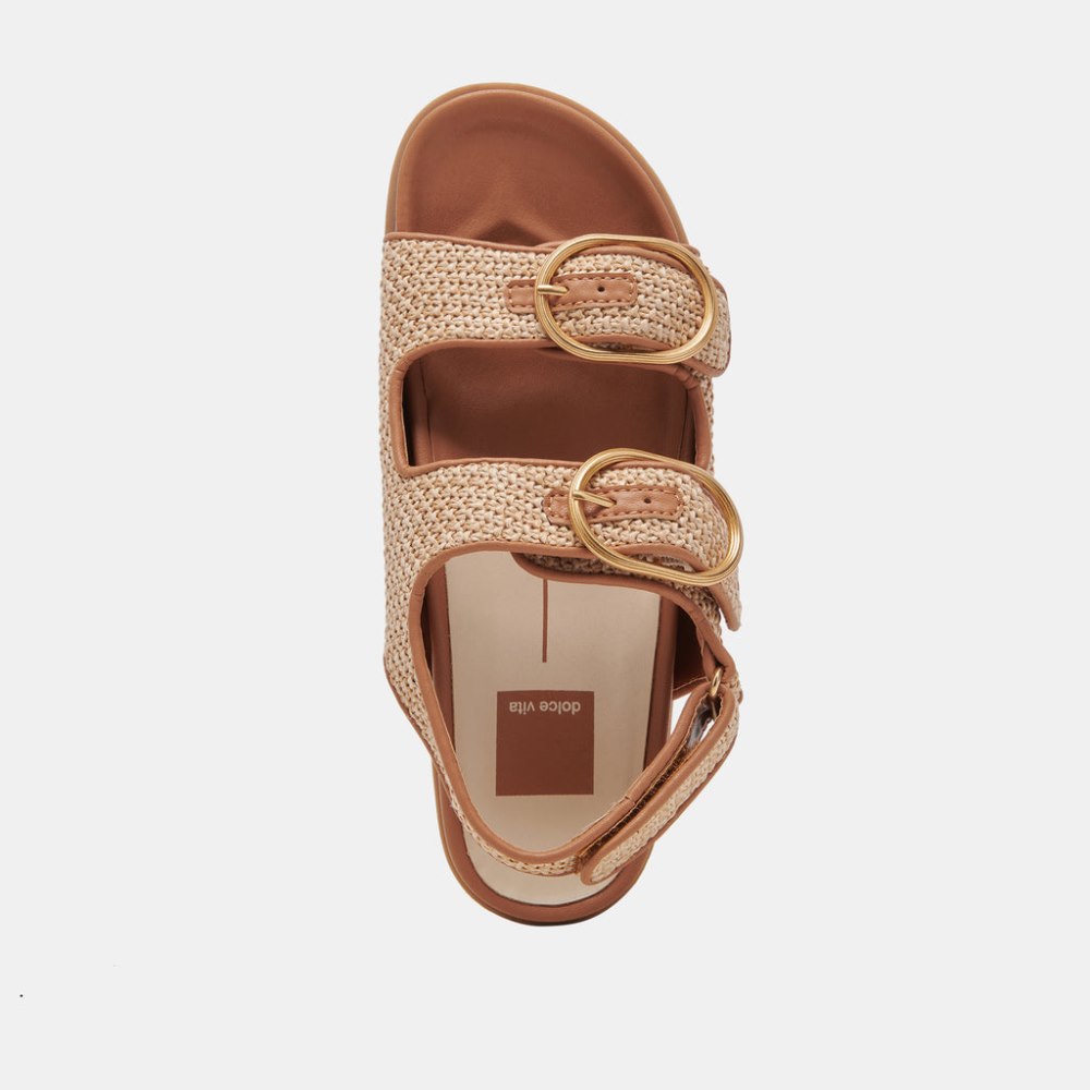 Dolce Vita Starla Sandals Tan Multi Woven
