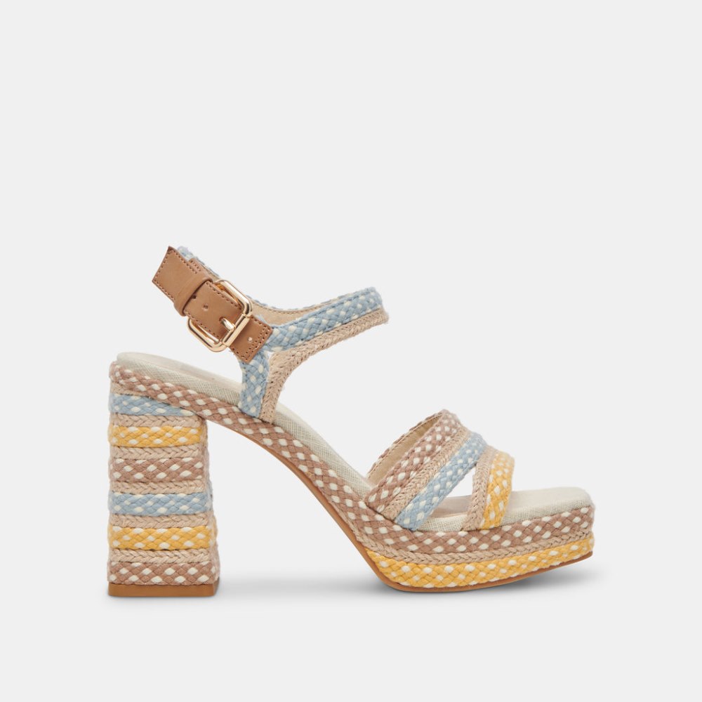Dolce Vita Arnela Heels Citrus Multi Woven