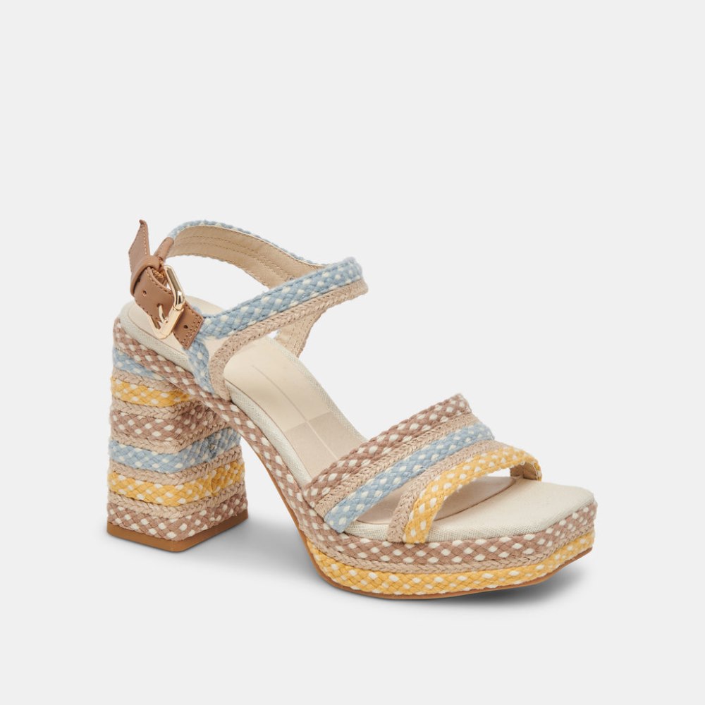 Dolce Vita Arnela Heels Citrus Multi Woven