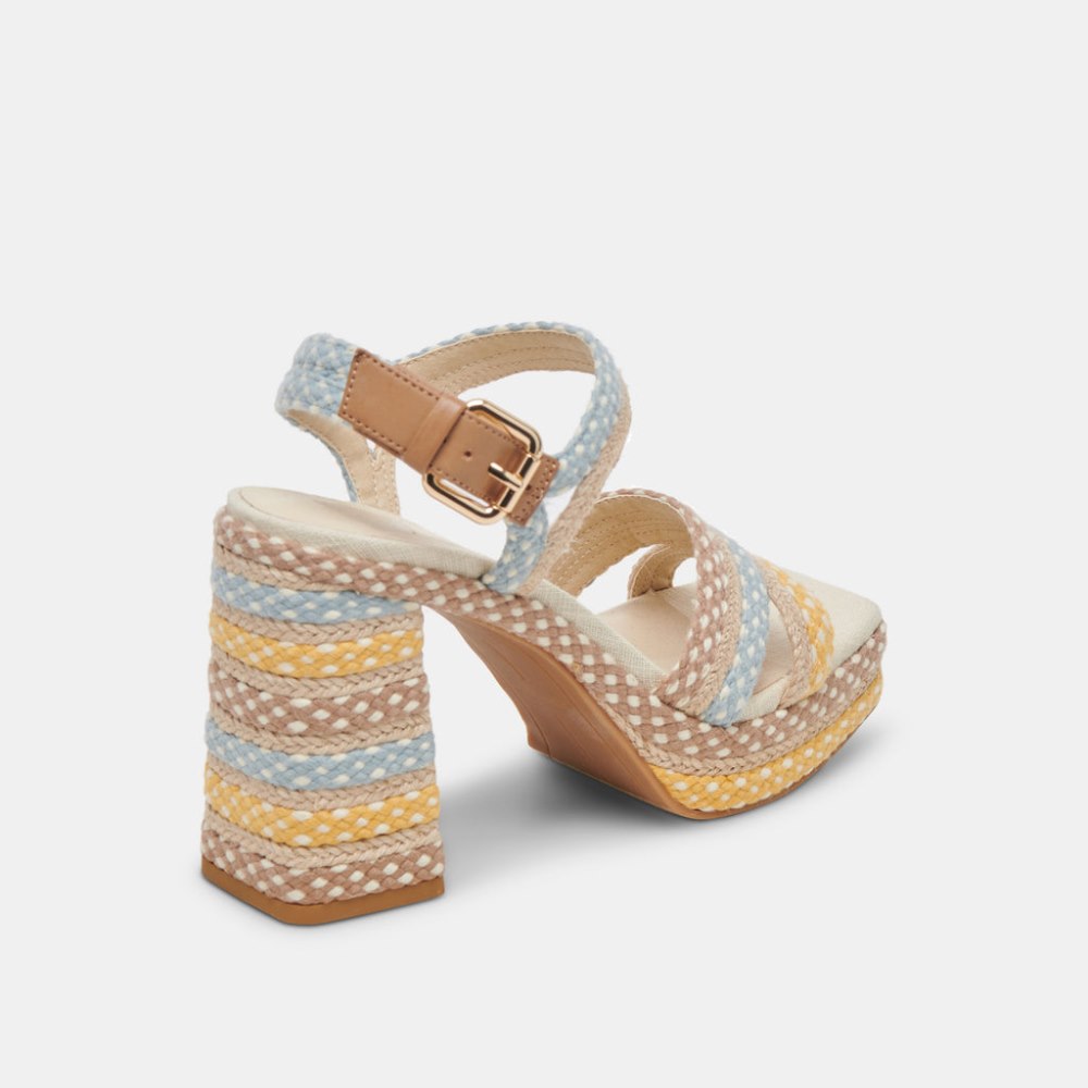 Dolce Vita Arnela Heels Citrus Multi Woven