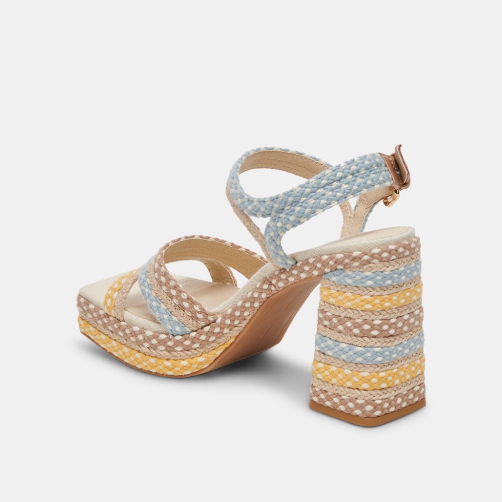 Dolce Vita Arnela Heels Citrus Multi Woven