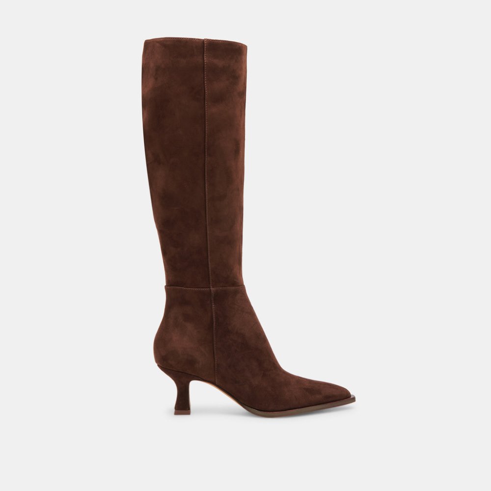 Dolce Vita Auggie Boots Dk Brown Suede