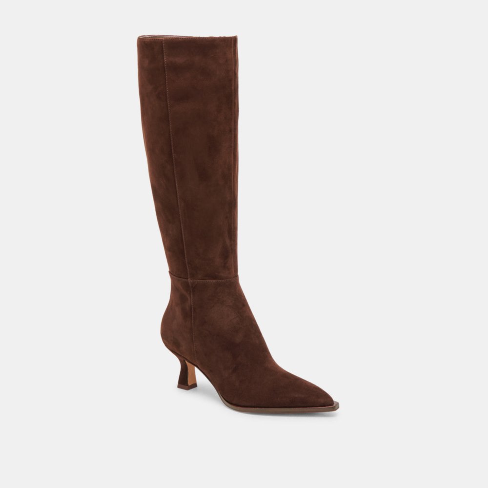 Dolce Vita Auggie Boots Dk Brown Suede