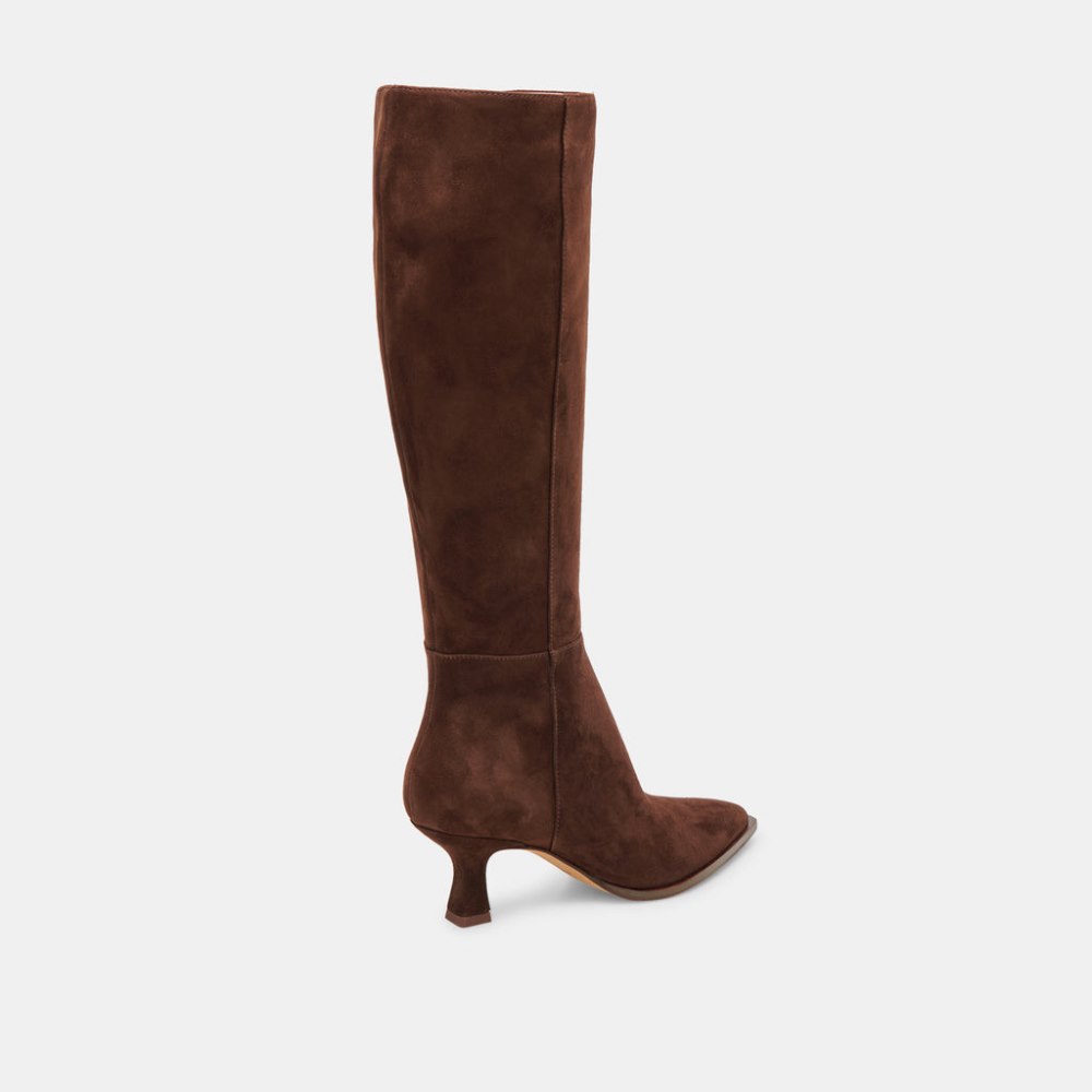 Dolce Vita Auggie Boots Dk Brown Suede