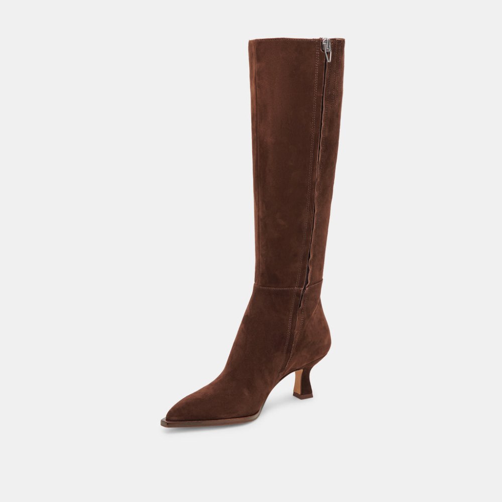 Dolce Vita Auggie Boots Dk Brown Suede