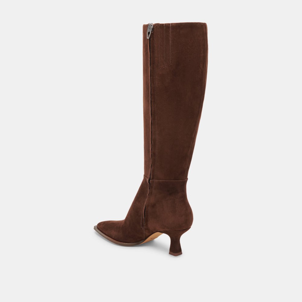 Dolce Vita Auggie Boots Dk Brown Suede