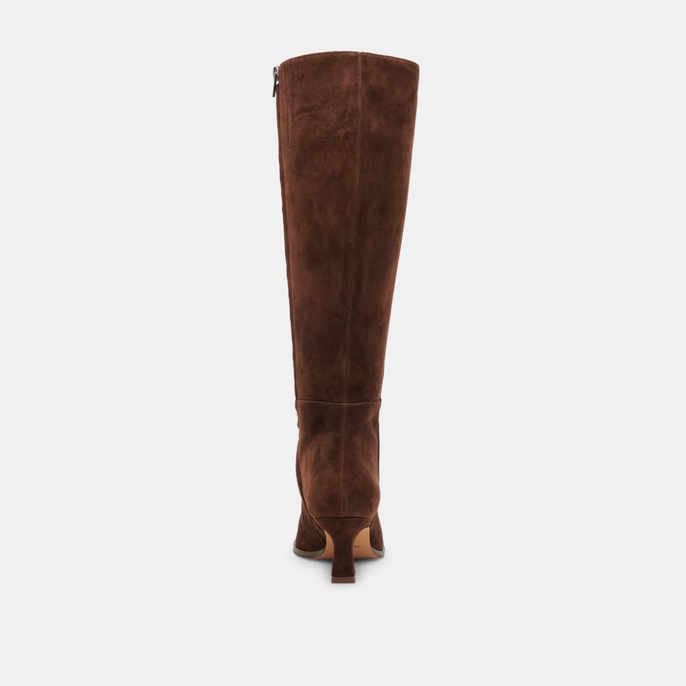 Dolce Vita Auggie Boots Dk Brown Suede
