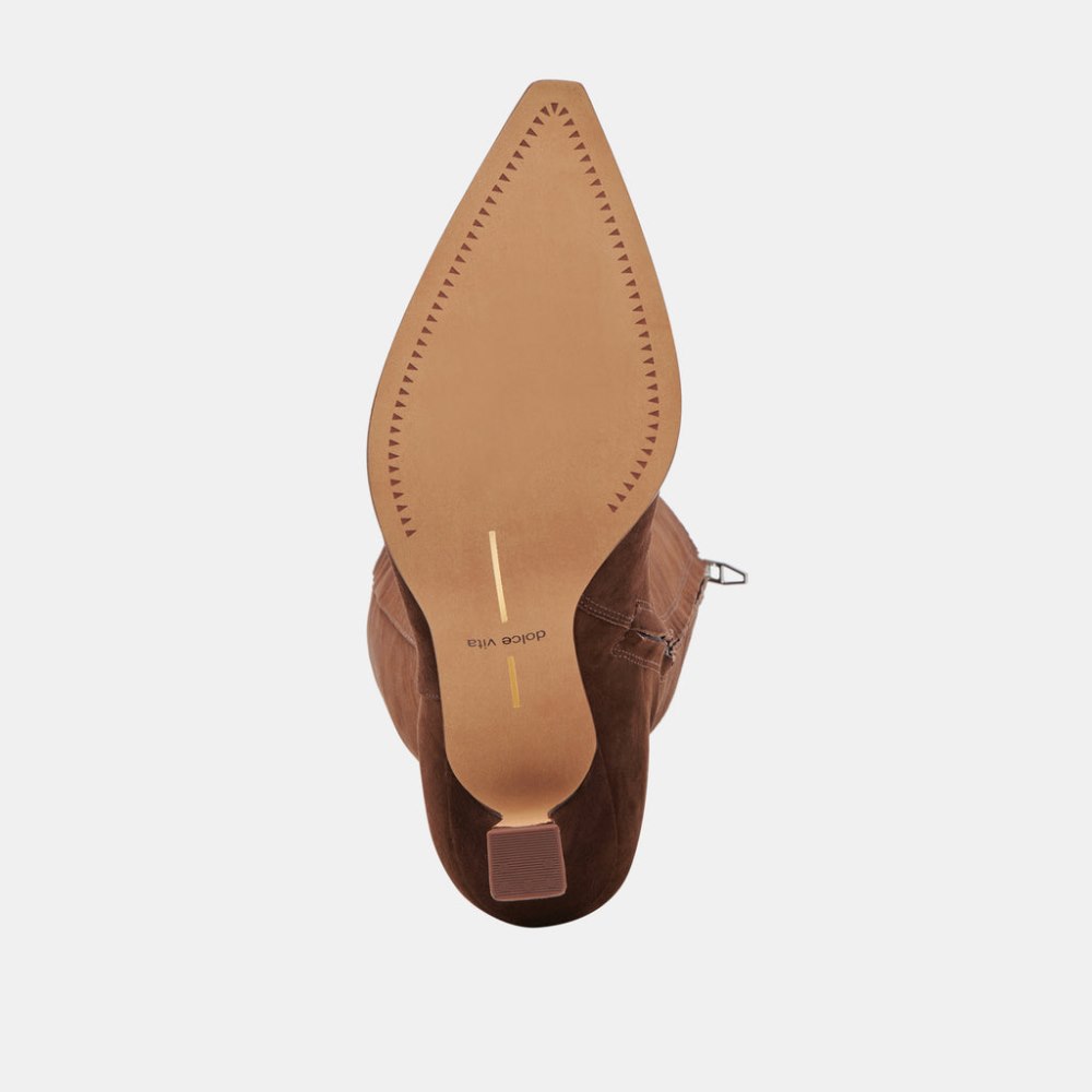 Dolce Vita Auggie Boots Dk Brown Suede