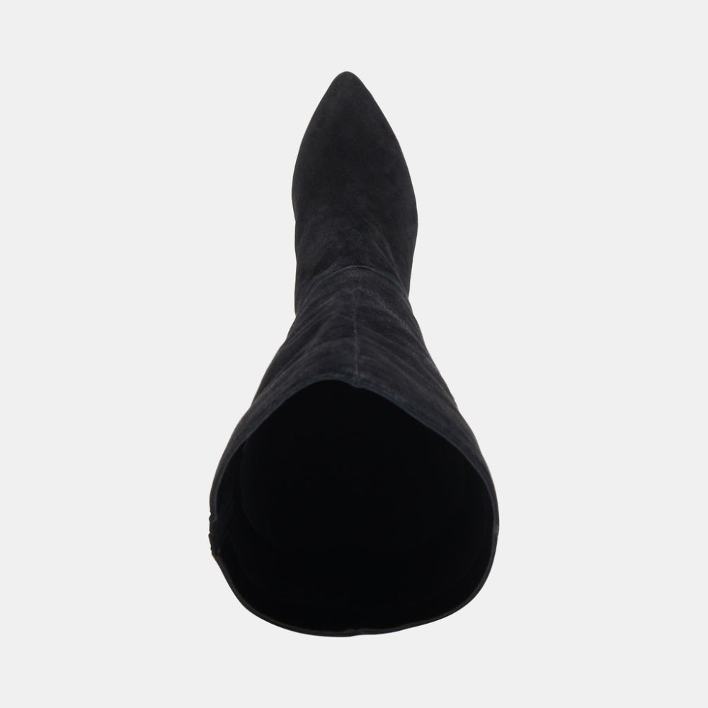 Dolce Vita Haze Wide Calf Boots Onyx Suede