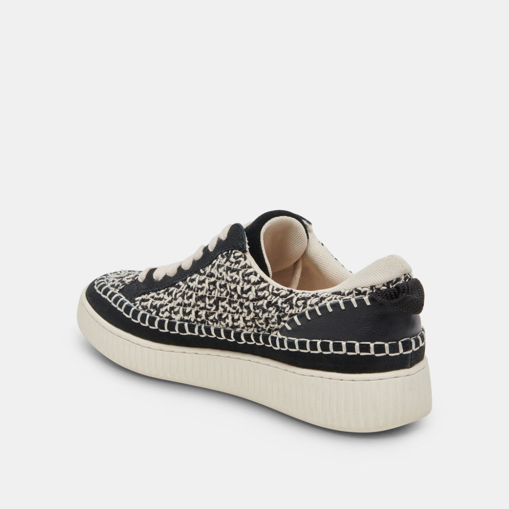 Dolce Vita Nicona Sneakers White Black Knit
